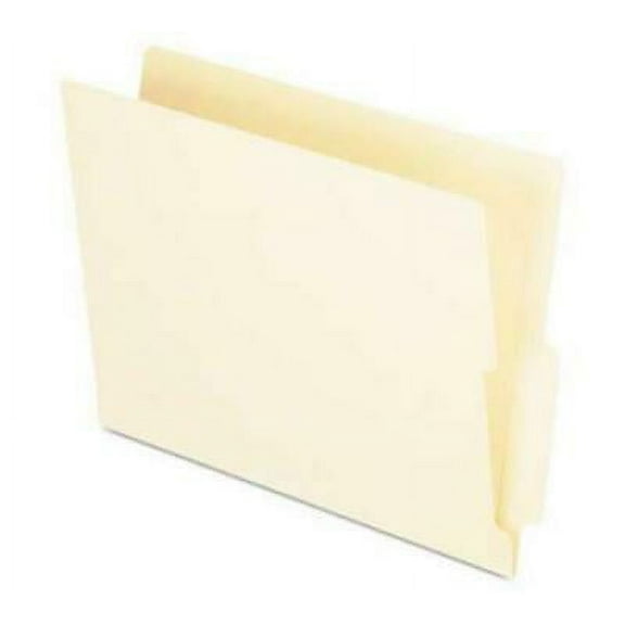 Pendaflex Manila End Tab Folders, 9.5" Front, 2-Ply Straight Tabs, Letter Size, 100/Box (H114D)