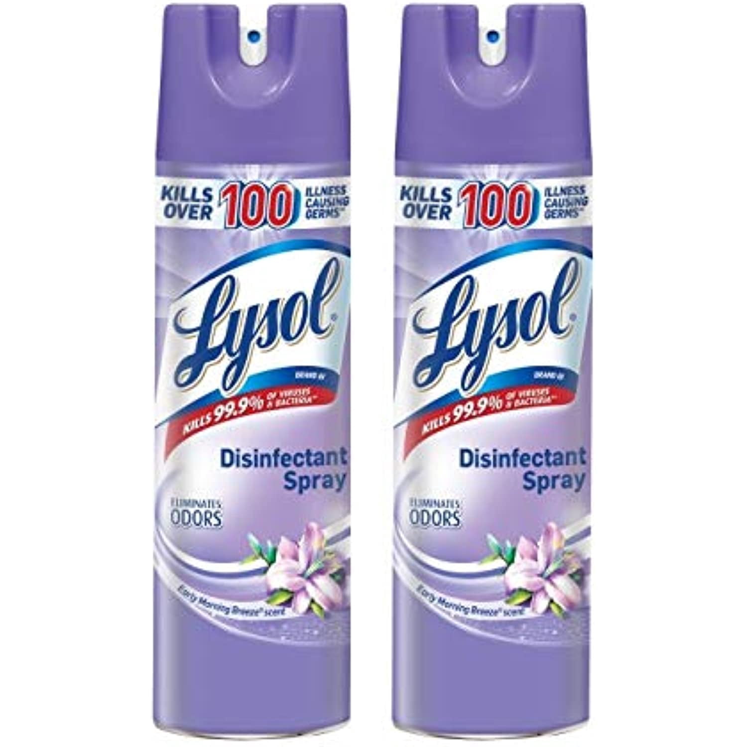 Lysol Disinfectant Spray, Early Morning Breeze, 19 Ounce (Pack Of 2