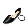 thumbnail image 3 of DREAM PAIRS Women'S Dressy Flats Detachable Ankle-Strap Pointed Toe Ballet Flats Shoes Black Size 7.5, 3 of 9