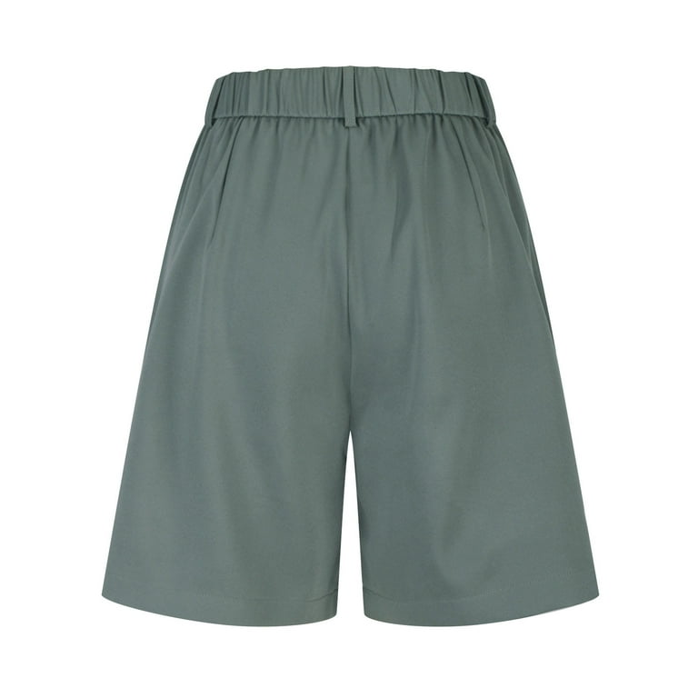 Pejock Women's Casual Shorts, Oversized Loose Wide Leg Short
