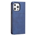 thumbnail image 5 of iPhone 13 Pro Max Wallet Case, PU Leather Flip Kickstand Magnetic with Card Holder Shockproof Soft TPU Protective Cover, Blue, 5 of 6