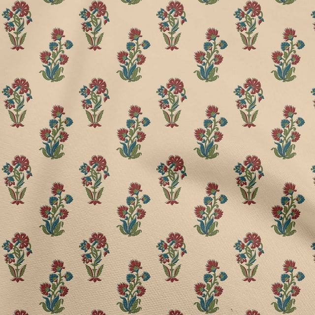 oneOone Cotton Flex Peach Fabric Block Craft Projects Decor Fabric Printed By The Yard 40 Inch Wide