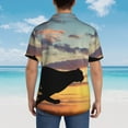 thumbnail image 6 of Running Cheetah In The Sunset Hawaiian Shirts For Men, Summer Short-Sleeve Relaxed-Fit Button-Down Shirts 3x-Large, 6 of 9