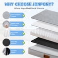 thumbnail image 6 of JONPONY 35 Inch Orthopedic Dog Bed for Large Dogs, Removable Washable Cover, Non Slip Bottom Waterproof Liner, Egg Crate Foam Pet Bed Mat for Crates, Gray, 6 of 10