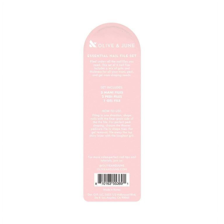 Olive & June Hero Nail File Pack, 5-Piece Set photo 2