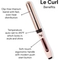 thumbnail image 4 of L'ange Hair Le Curl 1.25" Titanium Curling Wand | All Hair Types | Clip Free Barrel | Versatile Waves, 4 of 8