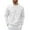 White, variant on Men's Waffle Knit Long Sleeve Crewneck Sweatshirt, Soft Lightweight Thermal Pullover Top for Daily Street Style, Oversized Fit for Big and Tall
