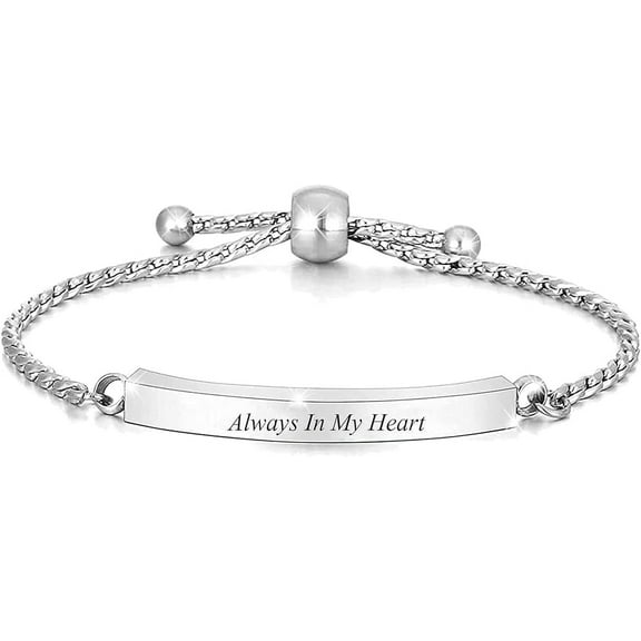 Adjustable Cremation Bracelet for Ashes Stainless Steel Urn Bangles for Ashes Memorial Keepsake Cremation Memorial Urn Bracelet With Free Fill Kit