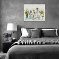 thumbnail image 6 of Farmhouse Bathroom Decor Wall Art Rustic Sunflowers Pictures Florals and Bottles Painting Country Flowers Canvas Prints Modern Home Framed Artwork 16"x12", 6 of 6