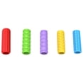 thumbnail image 2 of Textured Silicone Pencil Grips, 5 Pc Pencil Sleeves Grips, Ergonomic Non-Slip Pencil Holders, 1.57 Inch Long, Comfort Writing Aid Tools for Focus Calming, Better Control & Extended Writing, 2 of 7