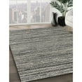 thumbnail image 3 of Ahgly Company Machine Washable Indoor Square Contemporary Dark Goldray Area Rugs, 6' Square, 3 of 7