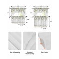 thumbnail image 5 of Eucalyptus Swag Kitchen Curtains Sets for Windows 24 Inch Length, Sage Green Botanical Weeping Leaf Short Window Curtain Panels Swags Valances and Tiers 3 Piece Set for Cafe/Dining Room, 5 of 5