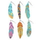thumbnail image 1 of Moyic 6 piezas pluma marcapáginas cristal revistas libro marca decoración papelería regalo reutilizable recuerdo colgante de diamantes de imitación Decoración del hogar Moyic HA071226-00B, 1 of 6