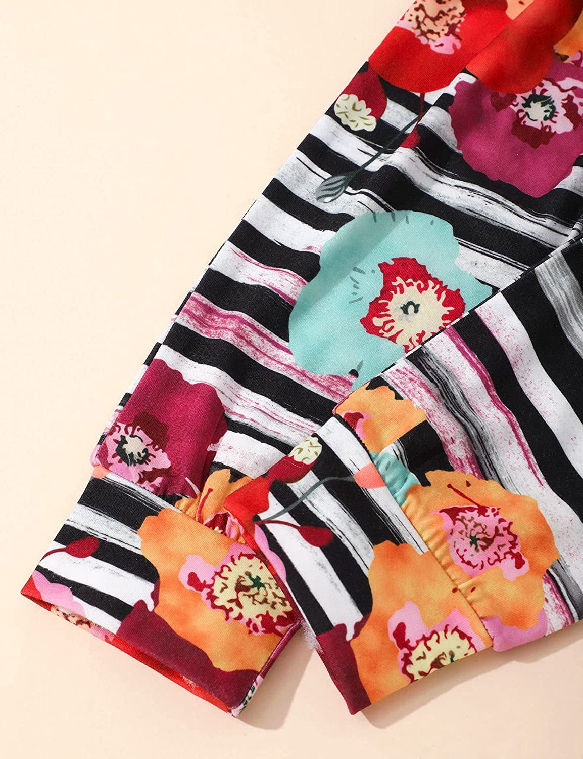 Toddler Baby Girl Clothes Letter Pattern Tops Floral Pants with Headband Outfit Set 12-18 Months