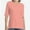 Coral pink, variant on Women's V Neck T Shirts Basic Summer Tees Casual Half Sleeve Tops