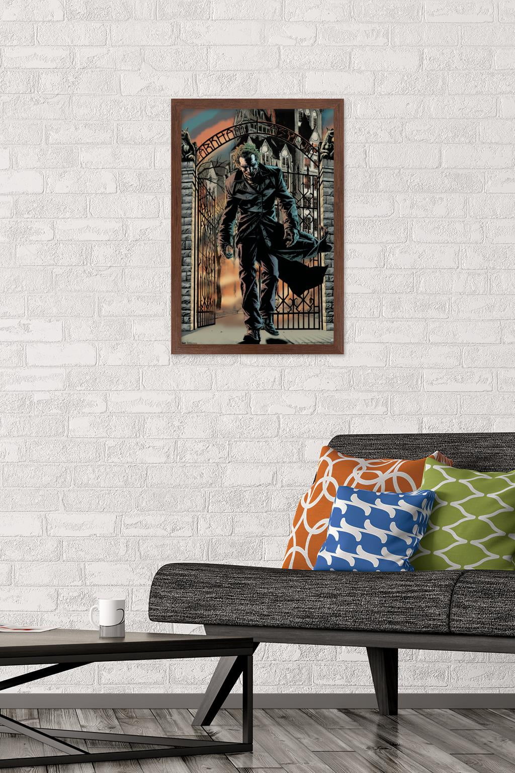 DC Comics - The Joker - Arkham Asylum Wall Poster, 14.725" x 22.375", Framed