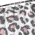 thumbnail image 3 of White and Pink Of Leopard Print Shower Curtain 36"x72" ,Bathroom Decorative Shower Curtains Set with 12 Hooks,Modern Waterproof Washable Shower Curtain, 3 of 6