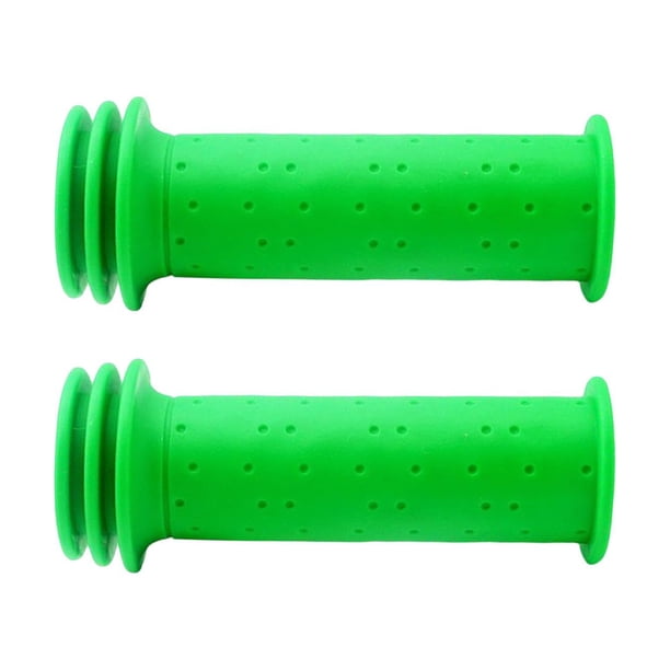 2 puños antideslizantes para manillar de bicicleta de montaña, duraderos, de 22 mm Verde