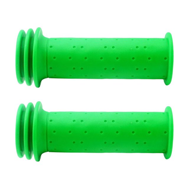 2 puños antideslizantes para manillar de bicicleta de montaña, duraderos, de 22 mm Verde