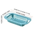Roll Out Dish Rack over Strainer Kitchen Drainer Retractable