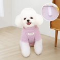 thumbnail image 2 of Winter Dog Sweater Warm Plush Dog Clothes for Small Medium Dogs Cats Soft Puppy Coat Jacket Chihuahua Teddy Costums Dog Supplies XLLight Purple, 2 of 4