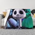 thumbnail image 1 of Goofa The Nightmare Before Christmas Pattern Fleece Throw Blanket for Couch, Soft Checkered Flannel Blanket for Sofa, Warm Cozy Decorative Blanket Fall Decor Gift-40"x30", 1 of 6