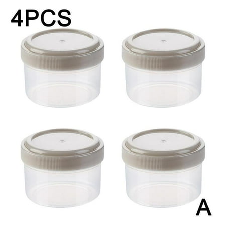 

4Pcs Mini Spice Bottle Jars Dispenser with Lid Portable Sauce Bottles F2W6