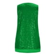thumbnail image 4 of Erwazi Women's Sequin Tank Top Casual Solid Color Crewneck Sleeveless Shirts, 4 of 9