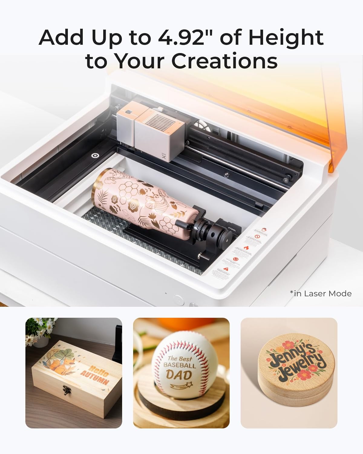 xTool M1 Ultra 4-in-1 Craft Machine, 10W Laser Engraver, Inkjet Printing, Blade Cutting, Pen Drawing, Easy to Use on 1000+ Materials, Support Rotary Engraving on Tumblers- Premium Bundle