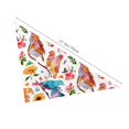 thumbnail image 6 of Easygdp Flowers Birds And Butterflies Pet Scarf, Dog Triangle Scarf, Printing Dog Bib, Handkerchief Scarf for Small Medium Large Dogs Cats Pets, 6 of 9