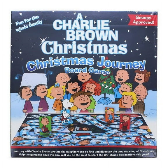 Aquarius Peanuts Charlie Brown Christmas Journey Board Game