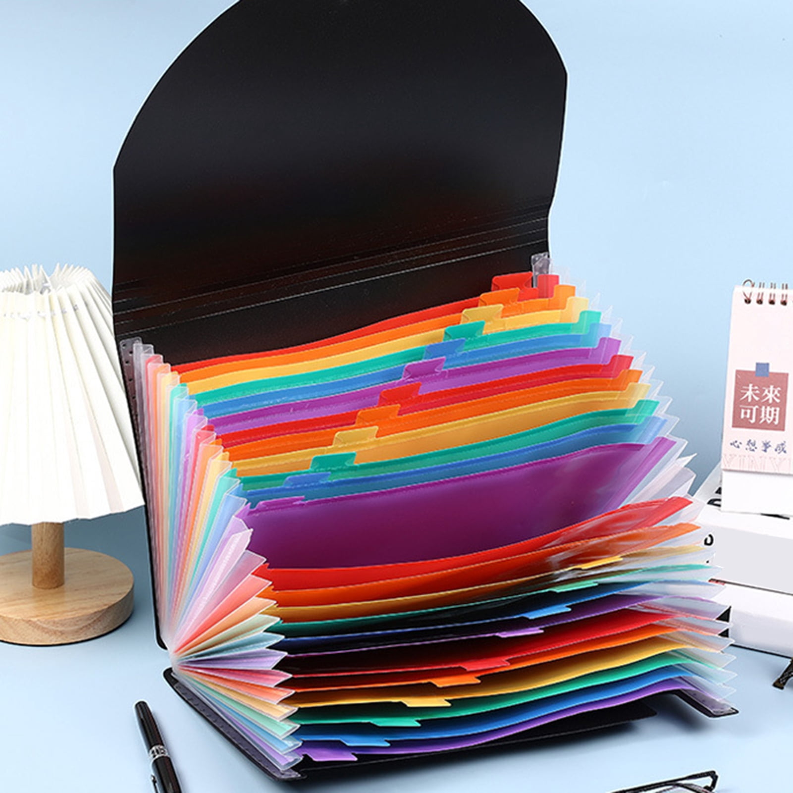 Sylvtty Accordion File Organizer 12/24/36 Pockets Expanding File Folder A4 Letter Size Paper Document Receipt Organizer for Classroom Home Office