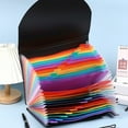 thumbnail image 3 of Sylvtty Accordion File Organizer 12/24/36 Pockets Expanding File Folder A4 Letter Size Paper Document Receipt Organizer for Classroom Home Office, 3 of 7