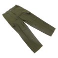 thumbnail image 4 of Pantalones holgados para hombre, de color puro, con múltiples bolsillos, informales, holgados, para uso diario, color verde OD 175, 4 of 15
