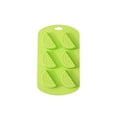 thumbnail image 1 of Yuarrent Molde de silicona para pasteles de 6 cavidades, utensilios para hornear para bebés, herramienta de decoración antiadherente con forma de fruta, Herramientas y accesorios para hornear Verde Yuarrent HA080523-02, 1 of 6