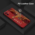 thumbnail image 1 of Funda de cuero PU con relieve 3D para iPhone, cubierta antigolpes con anillo de Metal para iPhone 14, 13, 12 Pro Max, Mini, 11, XS, XR, 7, 8 Plus, SE Fivean unisex, 1 of 2
