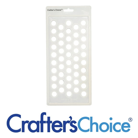 Crafter's Choice - Lip Balm Tube Filling Tray - Silicone Tray for Filling Lip Balm Tubes and Cosmetic Products - Round - 3001
