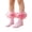 CQ45_Pink, variant on 3 Pairs Girls Ruffle Socks Dress Lace Frilly Crew Socks Soft Cotton Socks for Uniform And Formal Dress Light Green M