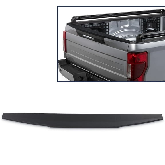 Tailgate Top Cap Molding Black Fit for 2017-2022 Ford F250 F350 F450 F550 Super Duty