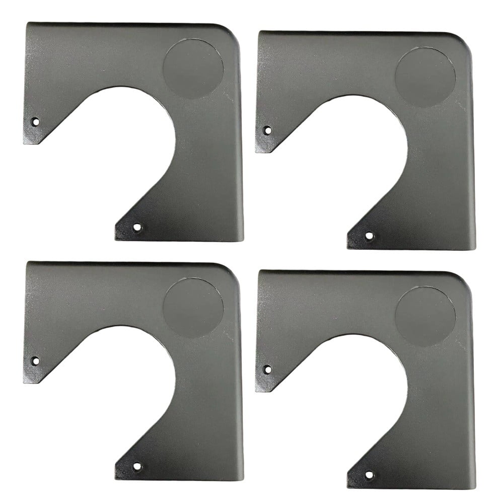 Billiards Table Corner Protectors 4pcs Set for Pool Tables Plastic White Black