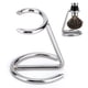 thumbnail image 5 of Brocha de afeitar para hombre, soporte de acero inoxidable para maquinilla de afeitar, para uso en salón, hogar y viajes., 5 of 9