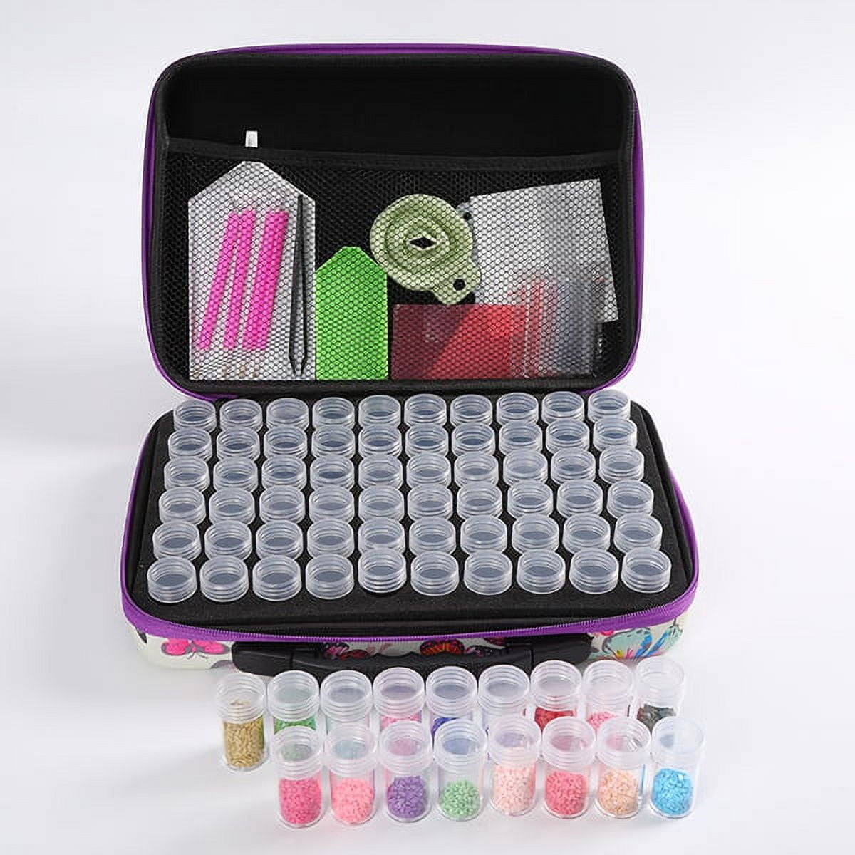 Diamond Painting Storage Containers 60 Slots Bottles 5D Cross Stitch  Embroidery Accessories Tools Holder Storage Box Carry Case Container Hand  Bag 