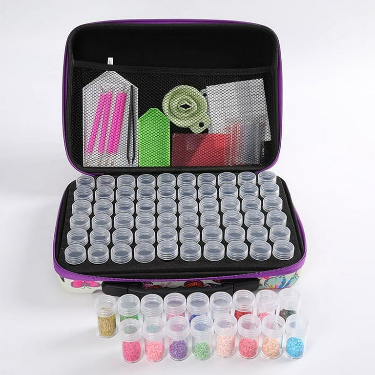  Douorgan 60-Slot Diamond Art Storage Case - Portable Shockproof  Organizer and Accessory Box for Jewelry Beads : Arts, Crafts & Sewing