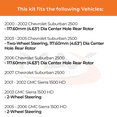 thumbnail image 3 of Max Advanced Brakes - Brake Kit for 2001-2006 Chevy Silverado Suburban GMC Sierra Yukon XL 1500 2500 HD Rear Replacement Cross Drilled Disc Brake Rotors and Ceramic Brake Pads, 3 of 9