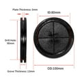 thumbnail image 2 of Flyshop Black Double-sided Synthetic Rubber Grommets Wire Protection, 8-Pack Round Rubber Hole Plugs, 90 mm 3-9/16" Drill Hole, 80 mm 3-1/8" ID, 2 of 7