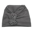 thumbnail image 5 of MSJUHEG Head Coverings,Turbans,Head Scarf,Hair Scarves,Chemo Hats,Head Hat Cap Ethnic Pre Tied Braid Hair Cover Wrap Turban Headwear Hat Gray One Size, 5 of 7