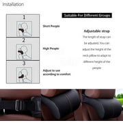 Car Pillow for Driving Seat with Adjustable Strap, Balanced Softness Memory Foam Neck Pillow Car Seat Designed to Relieve Neck Pain and Muscle Tension - image 2 of 4