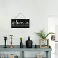 thumbnail image 3 of 2Set Natural Wood Hanging Wall Decorations with Jute Twine Rectangle Colorful Pineapple Pattern 15x30x0.5cm, 3 of 6