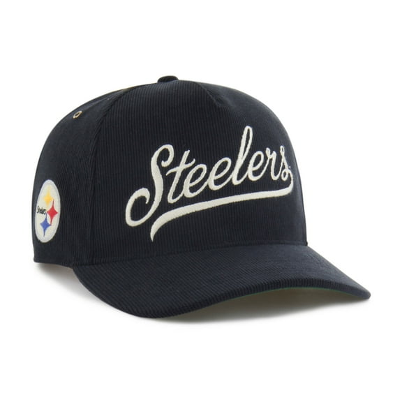 Men's '47 Black Pittsburgh Steelers Golden Age Corduroy Hitch Adjustable Hat