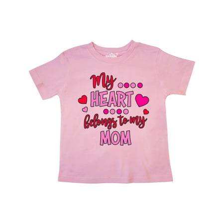 

Inktastic My Heart Belongs to my Mom Gift Toddler Boy or Toddler Girl T-Shirt